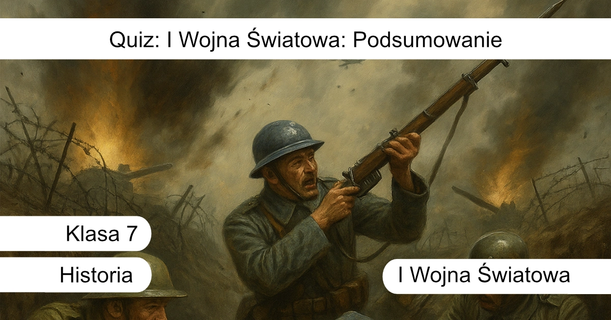 Quiz: I Wojna Światowa: Podsumowanie