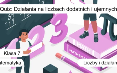 Quiz: Działania na liczbach dodatnich i ujemnych