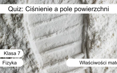 Quiz: Ciśnienie a pole powierzchni