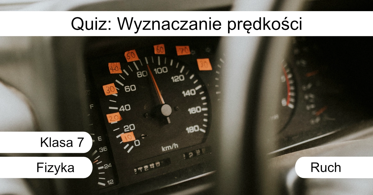 Quiz: Wyznaczanie prędkości