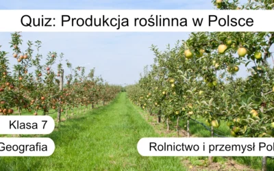 Quiz: Produkcja roślinna w Polsce