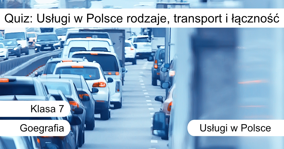 Quiz: Usługi w Polsce: rodzaje, transport i łączność