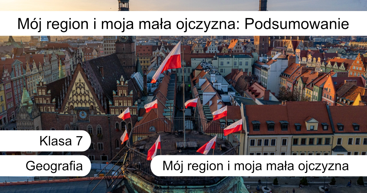 Quiz: Mój region i Moja mała ojczyzna: podsumowanie