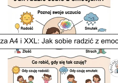 Plansza dydaktyczna: Jak radzić sobie z emocjami