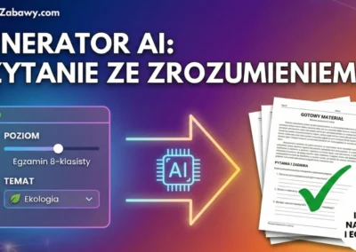 Generator kart pracy z AI: Czytanie ze zrozumieniem