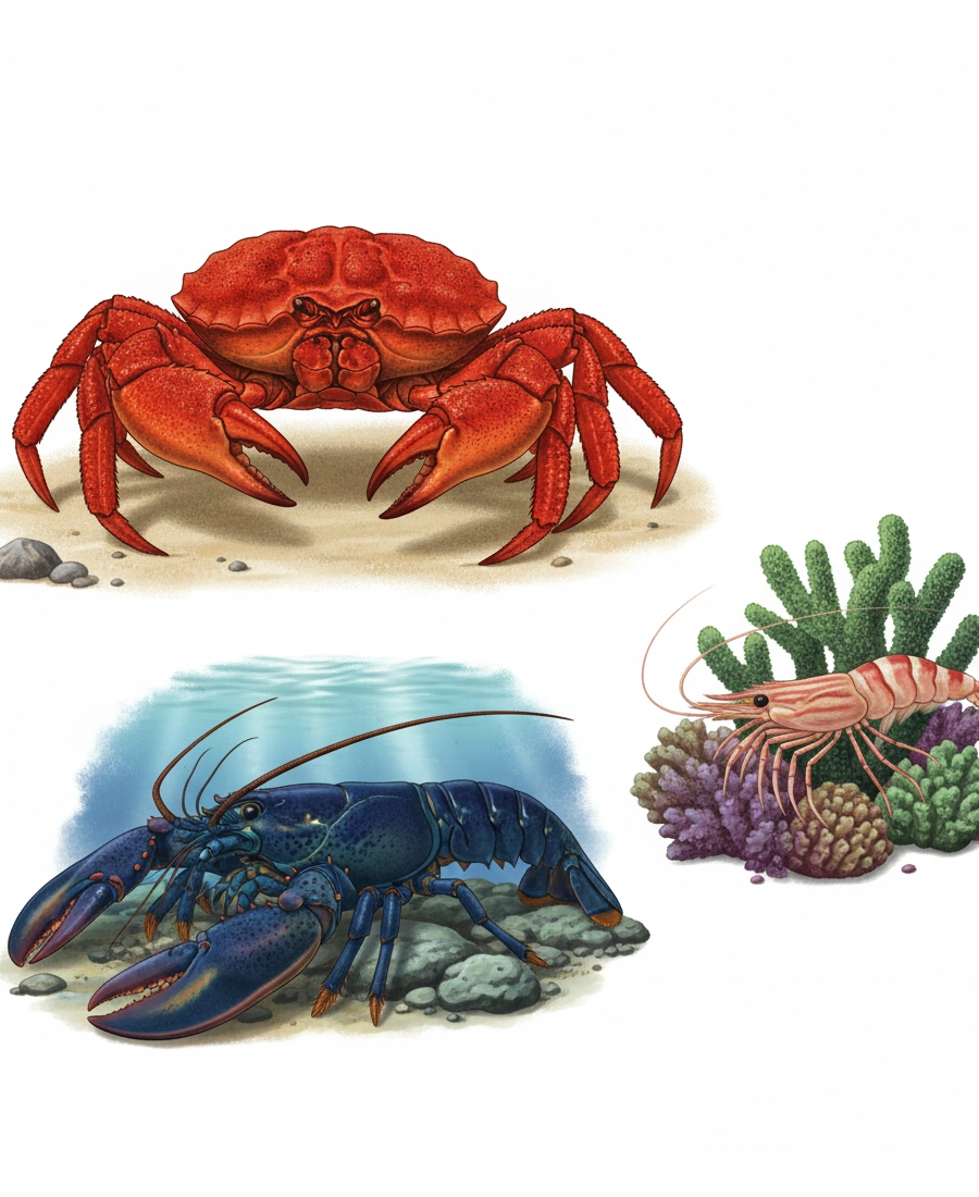 Quiz: Skorupiaki: stawonogi, które mają twardy pancerz