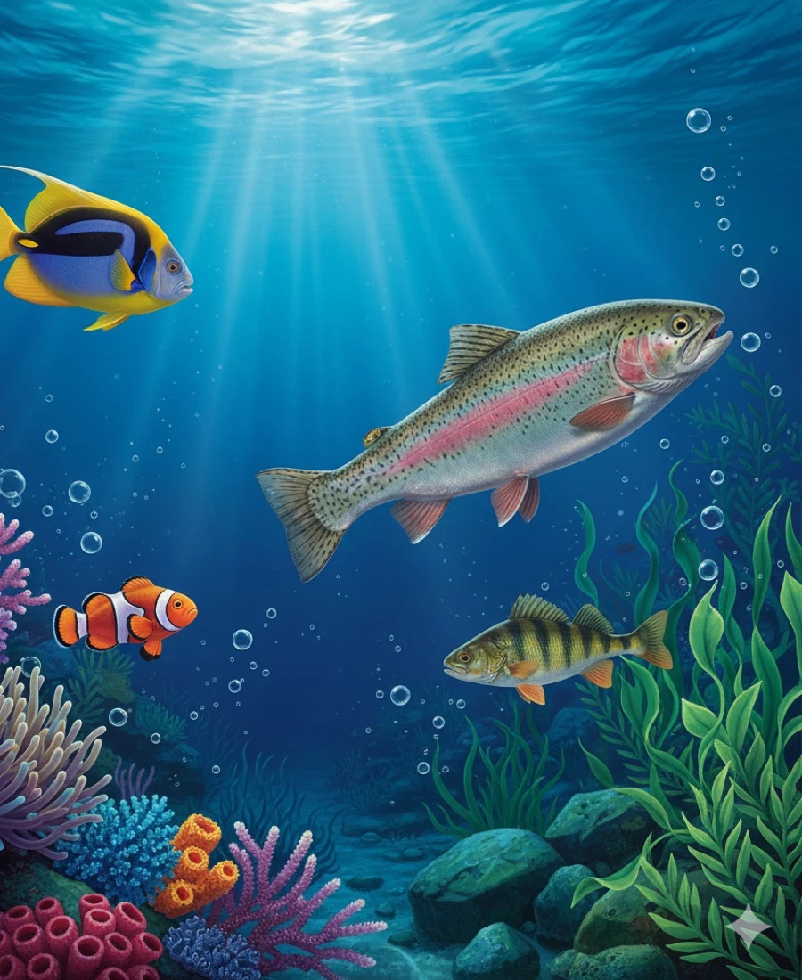 Quiz: Ryby – kręgowce środowisk wodnych