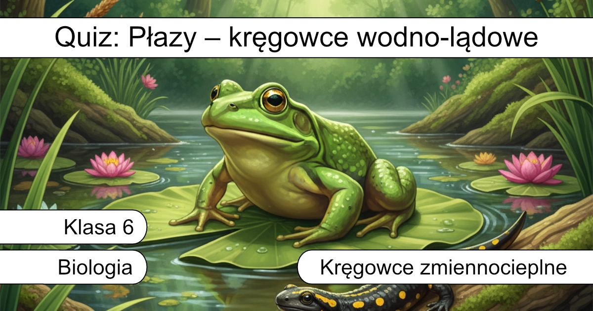 Quiz: Płazy – kręgowce wodno-lądowe