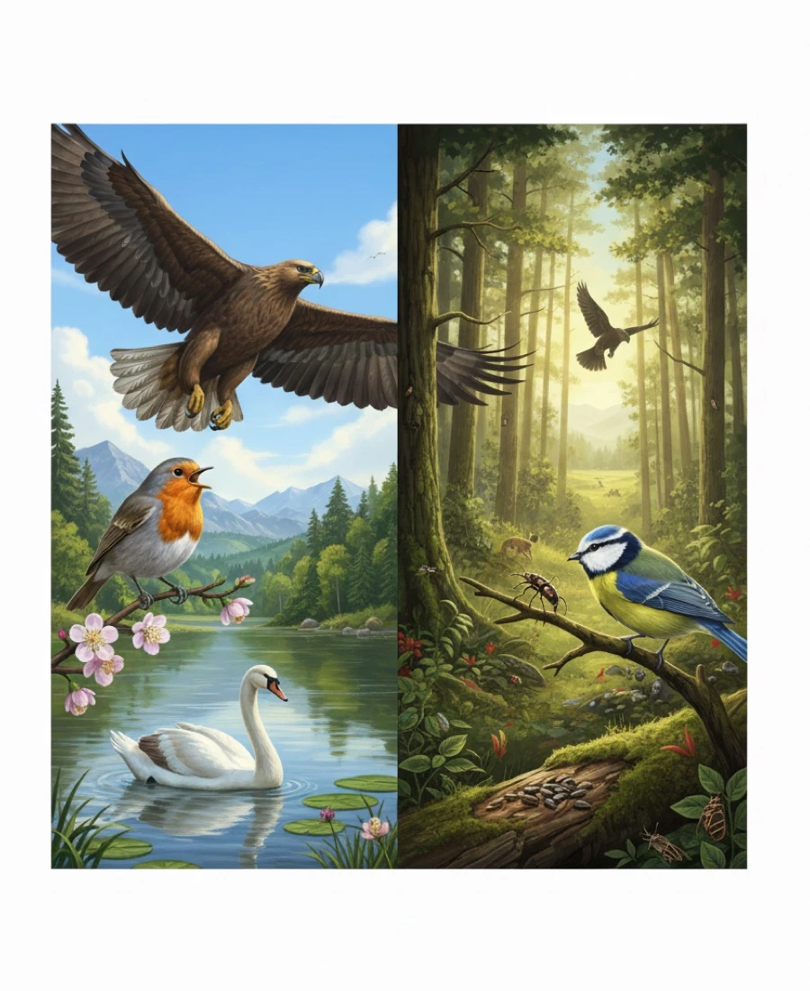 Quiz: Przegląd i znaczenie ptaków