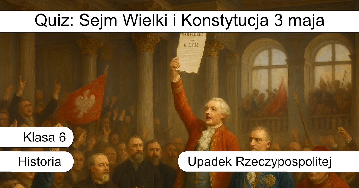 Quiz: Sejm Wielki i Konstytucja 3 maja