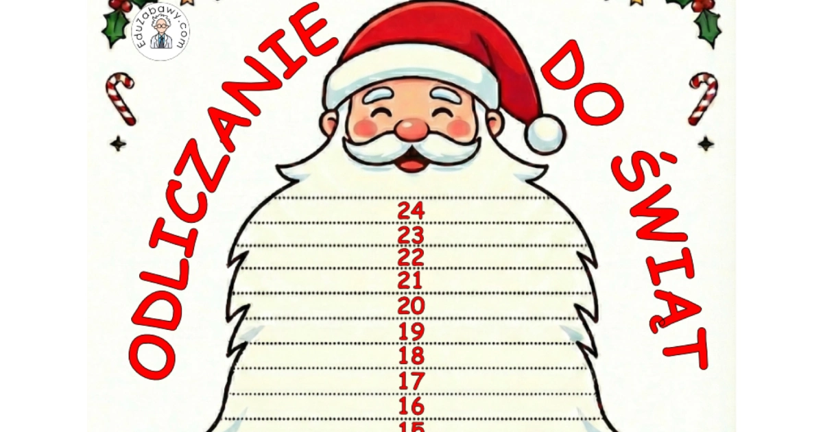 Świąteczny Kalendarz z Brodą Mikołaja