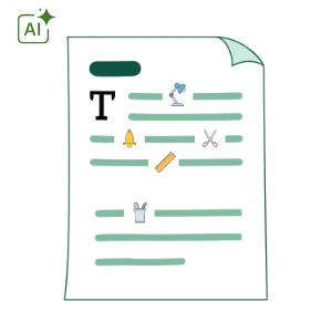 Generator kart pracy: Opowiadanie z piktogramami