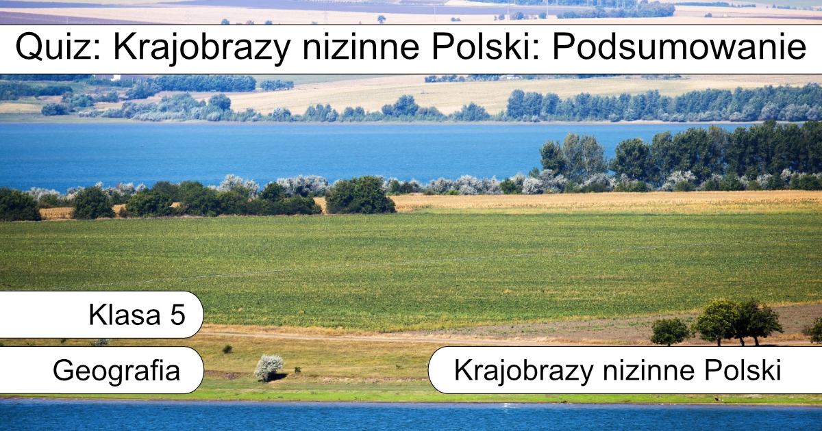Quiz: Krajobrazy nizinne Polski: Podsumowanie