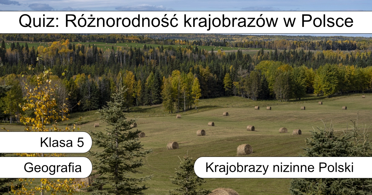 Quiz: Różnorodność krajobrazów w Polsce