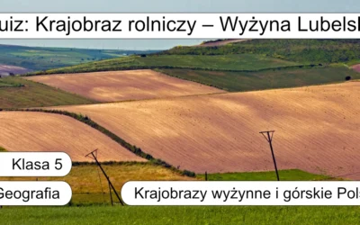 Quiz: Krajobraz rolniczy – Wyżyna Lubelska