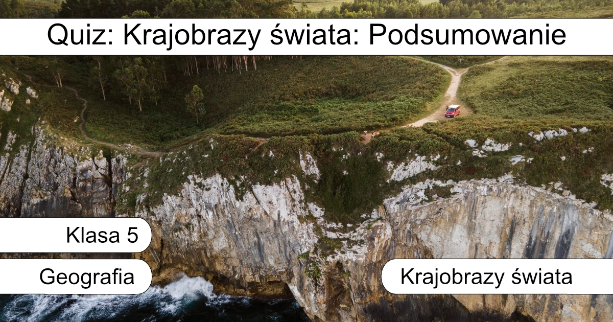 Quiz: Krajobrazy świata: Podsumowanie