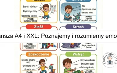 Plansza dydaktyczna: Nasze emocje, poznajemy i rozumiemy