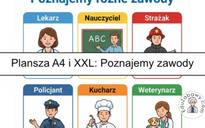 Plansza dydaktyczna: Poznajemy różne zawody