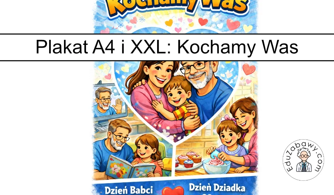 Plakat: Kochamy Was!