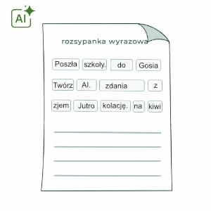 Generator kart pracy: Rozsypanka wyrazowa