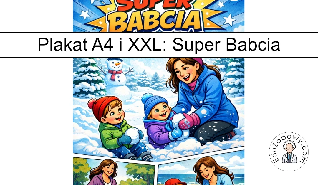 Plakat: Super Babcia