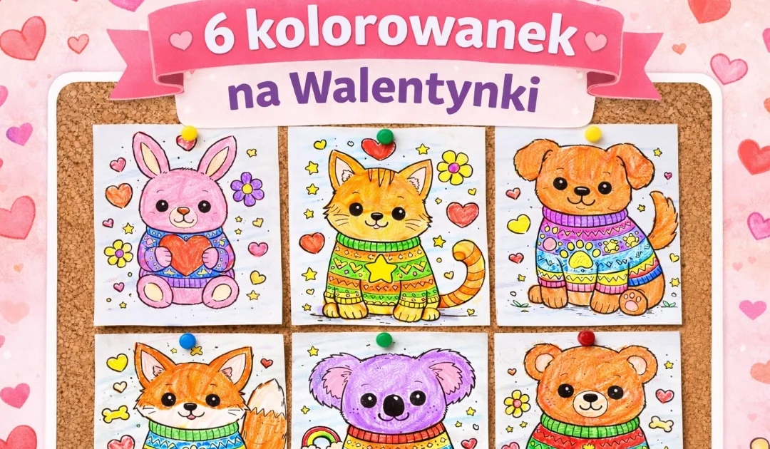 Kolorowanki: Urocze zwierzaki w sweterkach