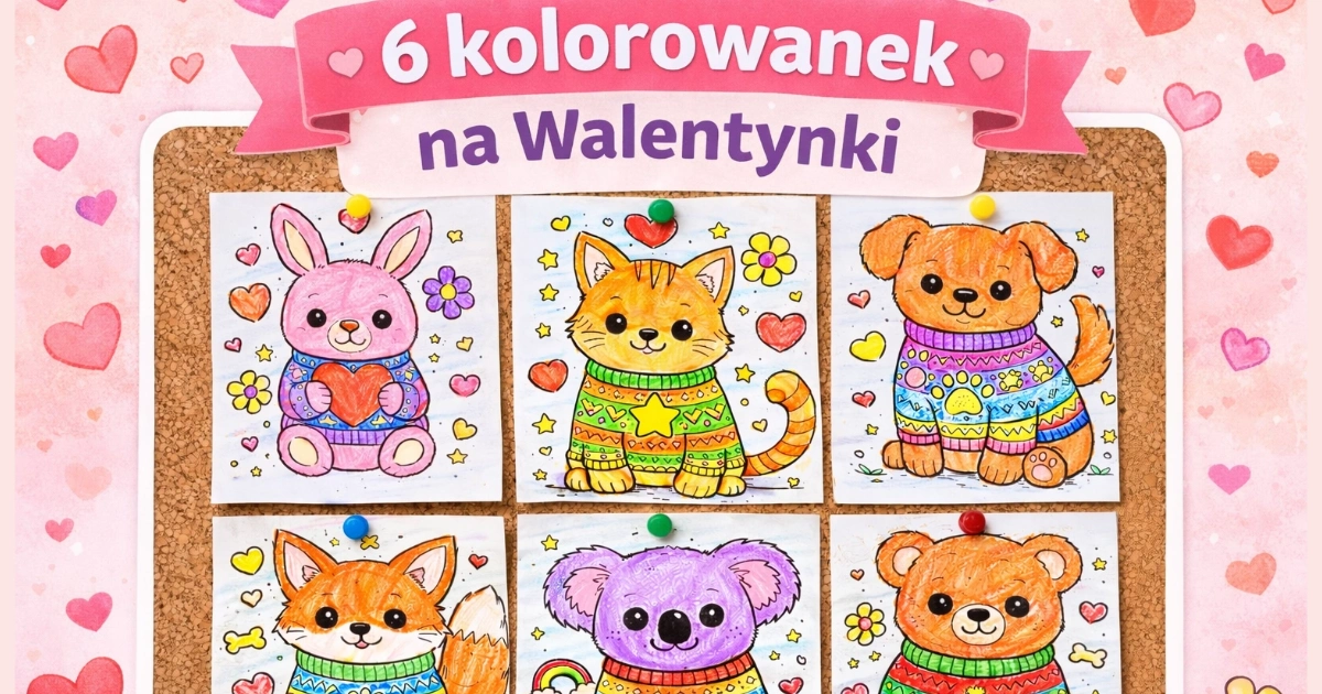 Kolorowanki: Urocze zwierzaki w sweterkach