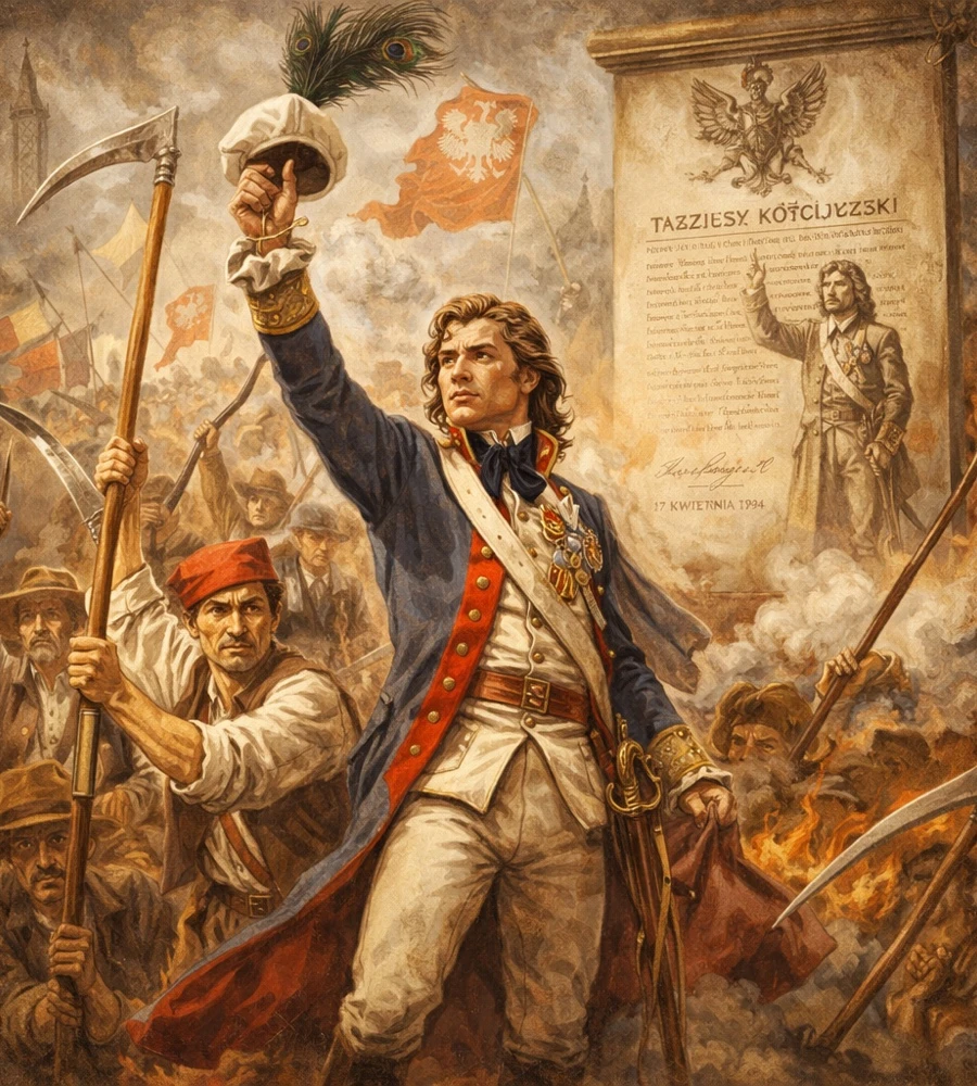 Tadeusz Kościuszko na czele powstania