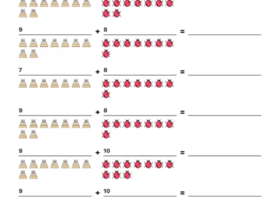 Generator kart pracy: Dodawanie na obrazkach 43