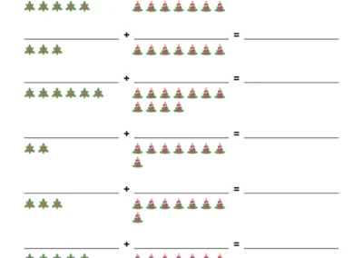 Generator kart pracy: Dodawanie na obrazkach 44