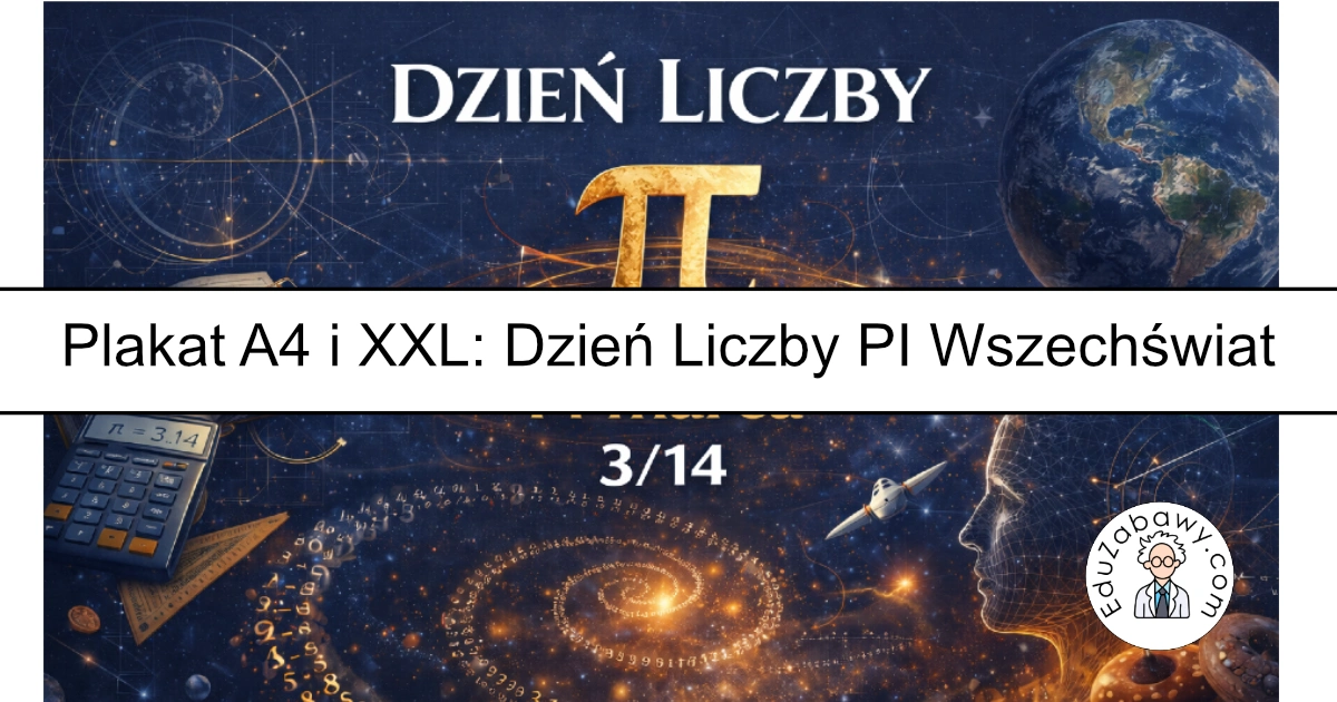 Plakat „Wszechświat Liczby π” – A4 i XXL