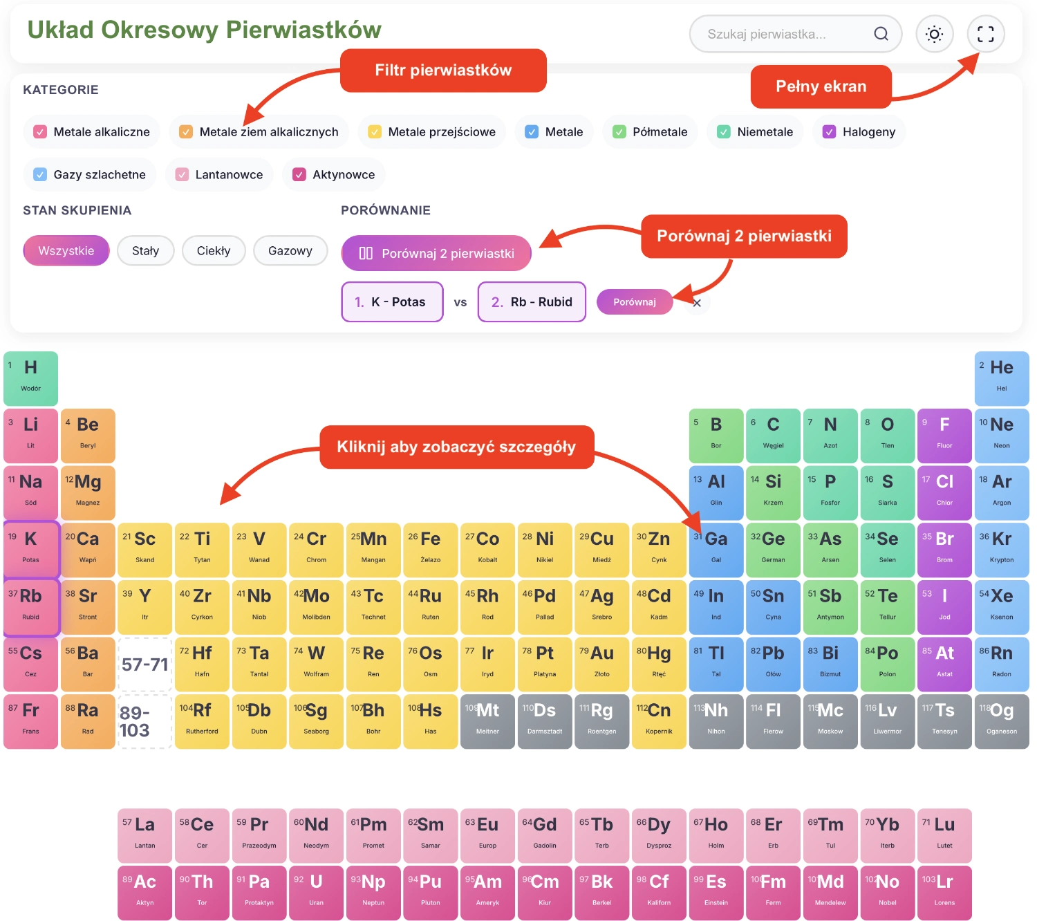 Układ Okresowy Pierwiastków Interaktywny Układ Okresowy Pierwiastków 41