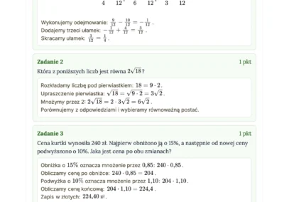 Generator Arkuszy: Egzamin Ósmoklasisty: Matematyka 44