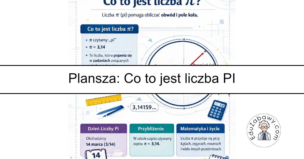 Plansza „Co to jest liczba π?” 