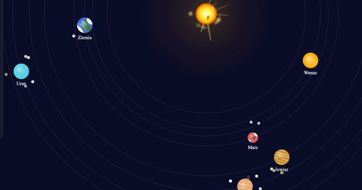 Symulacja: Układ słoneczny