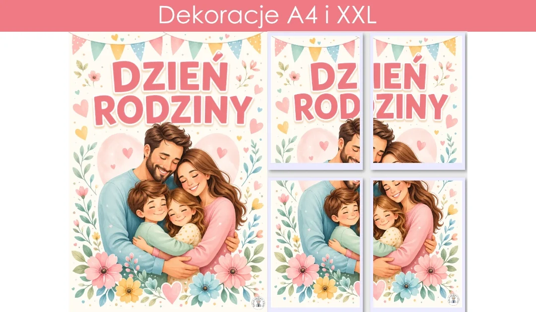 Plakat A4 i XXL: Dzień Rodziny