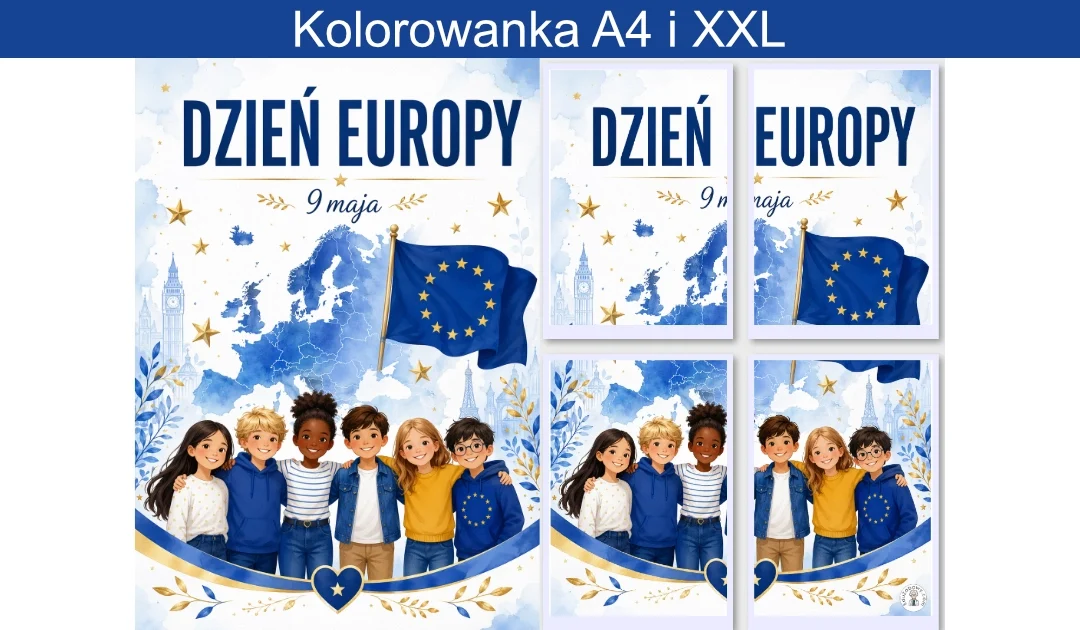 Plakat A4 i XXL: Dzień Europy