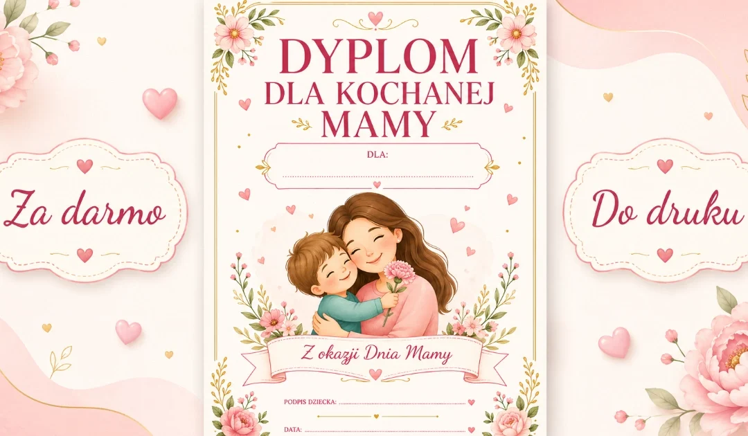 Dyplom dla Kochanej Mamy