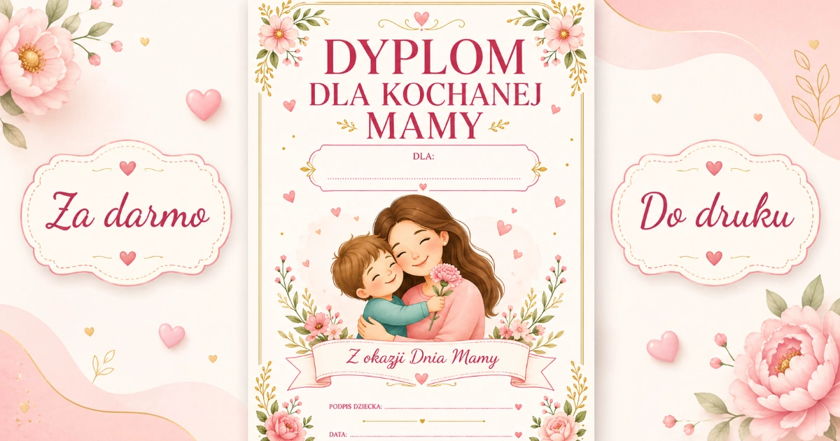 Dyplom dla Kochanej Mamy