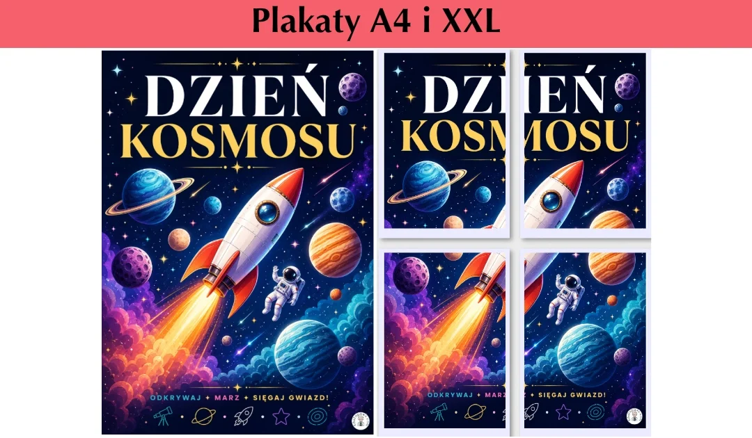 Plakat A4 i XXL: Dzień Kosmosu