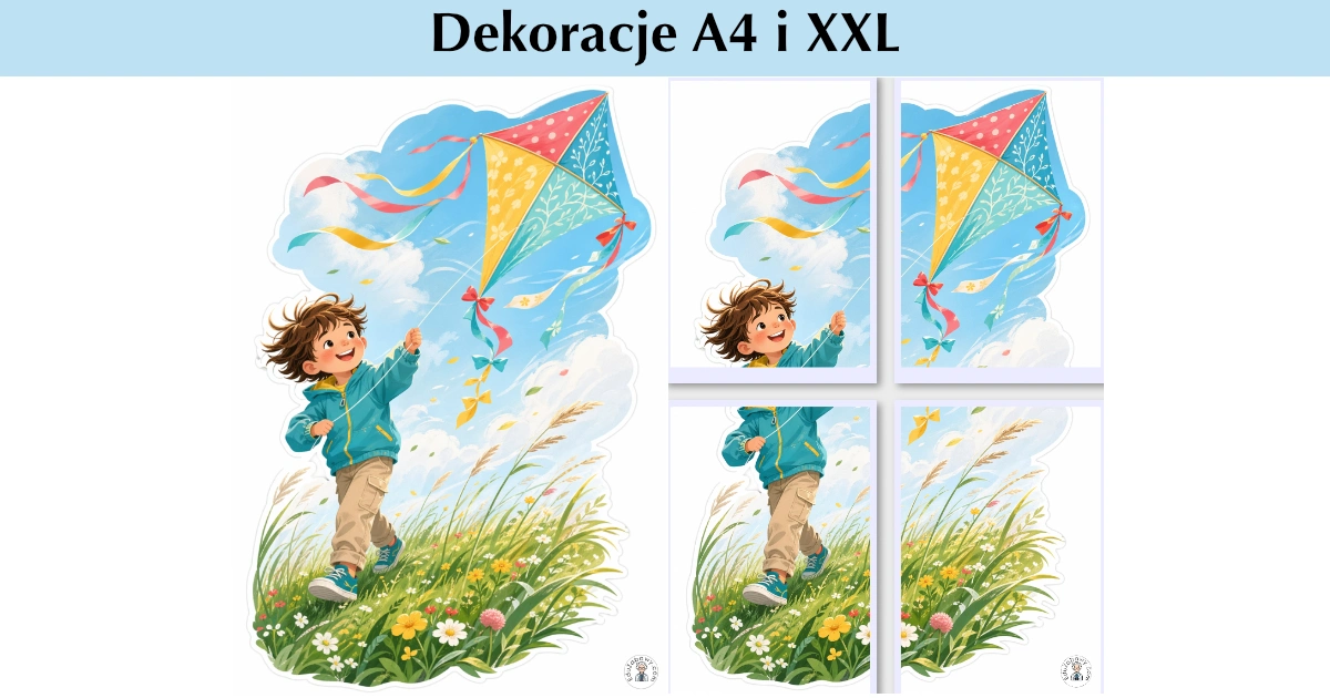 Dekoracje A4 i XXL: Latawiec na wietrze 43