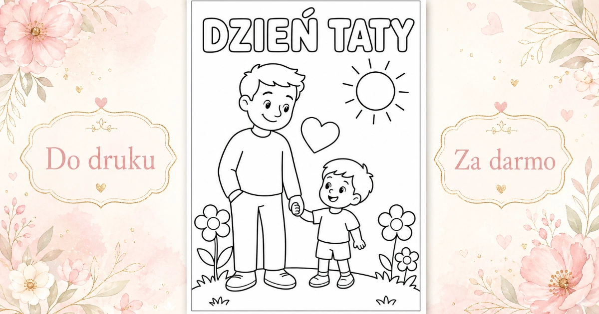 Kolorowanka: Trzymamy się za ręce