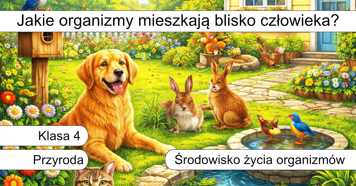 Quiz: Jakie organizmy mieszkają blisko człowieka?