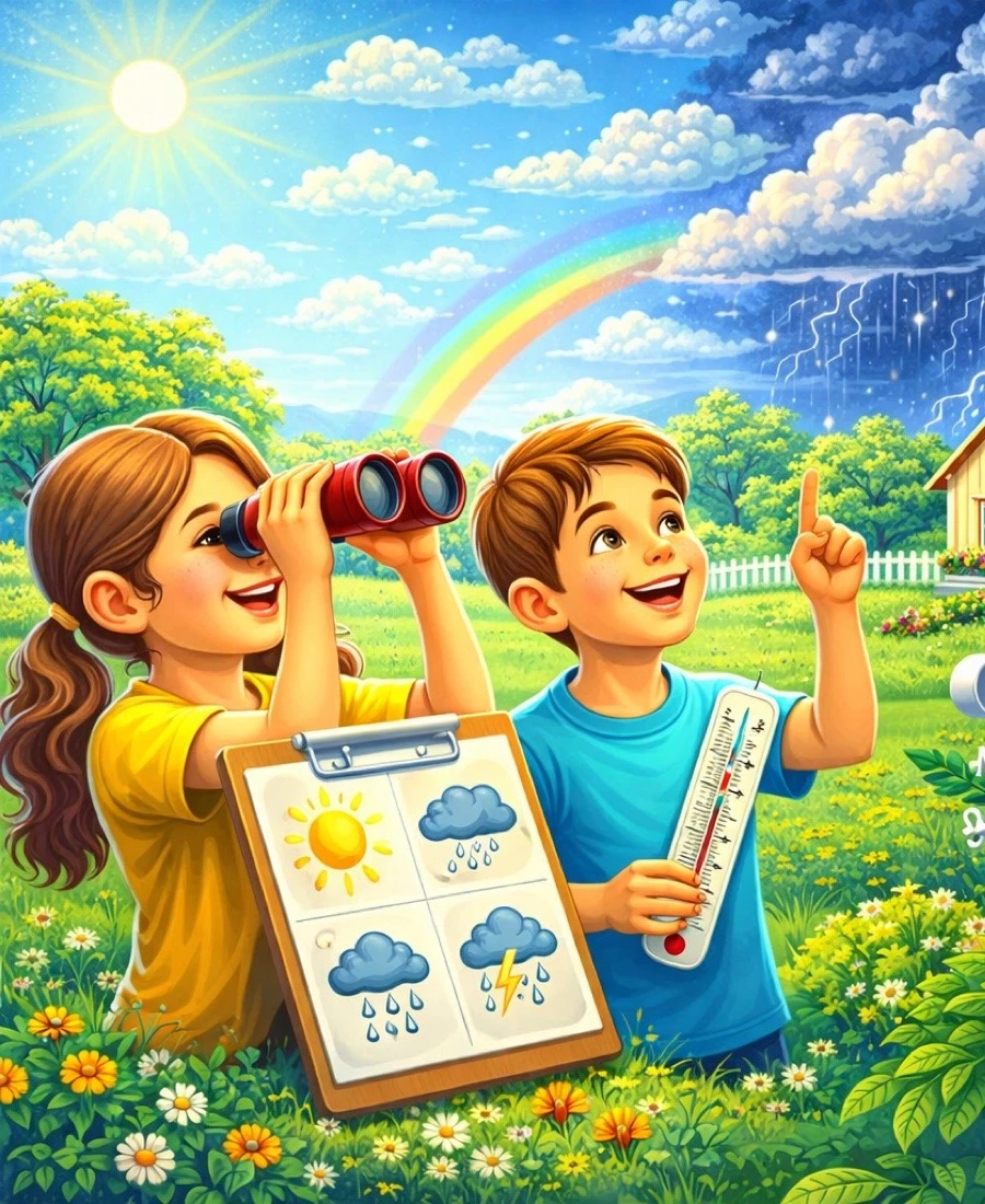 Quiz: Obserwujemy pogodę: podsumowanie (20 pytań)