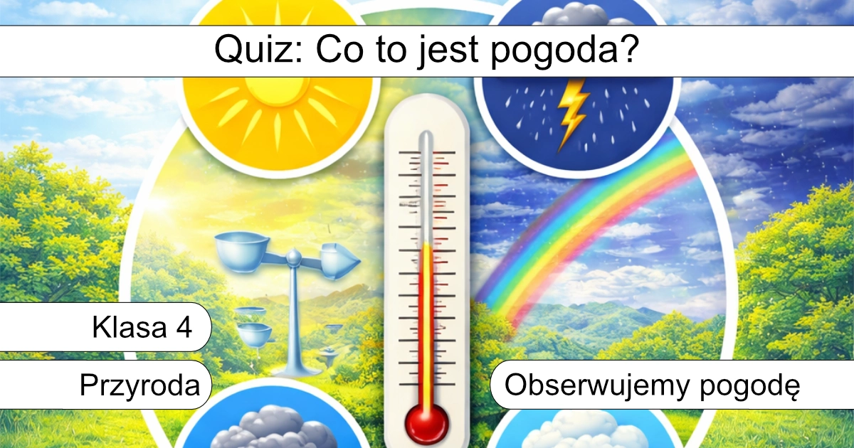 Quiz: Co to jest pogoda?