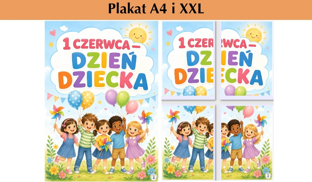 Plakat A4 i XXL: 1 czerwca