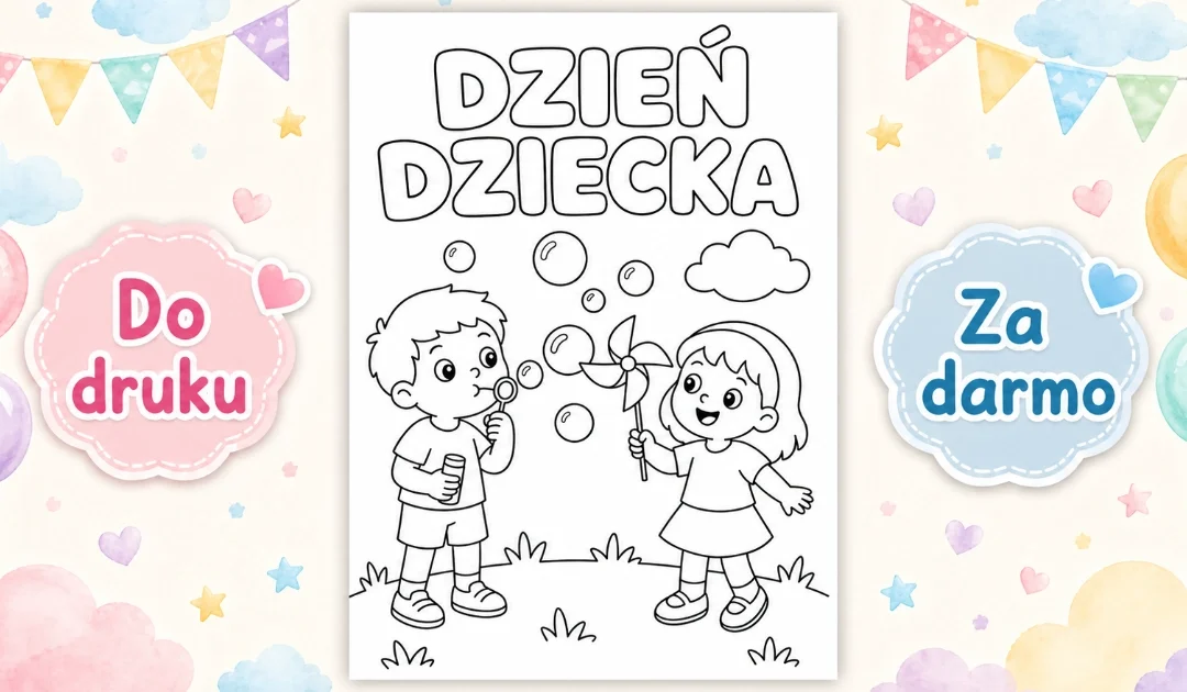 Kolorowanka:  Bańki i wiatraczek