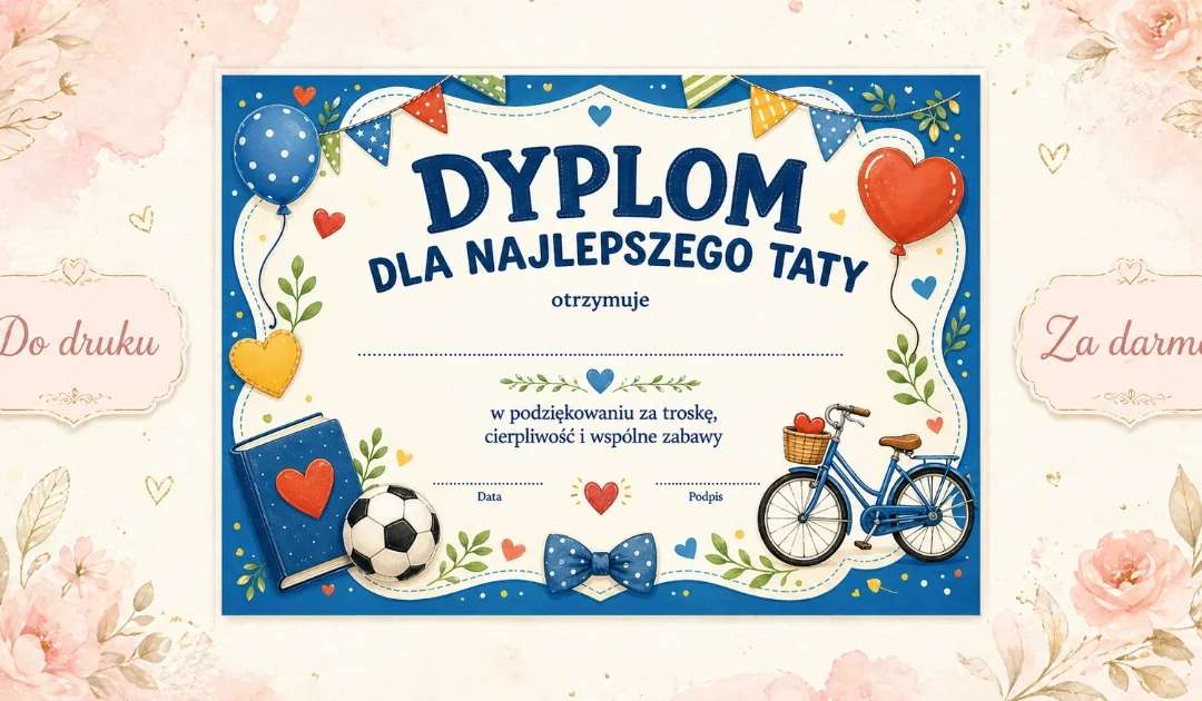Dyplom: Najlepszy Tata