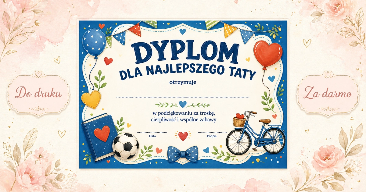 Dyplom: Najlepszy Tata