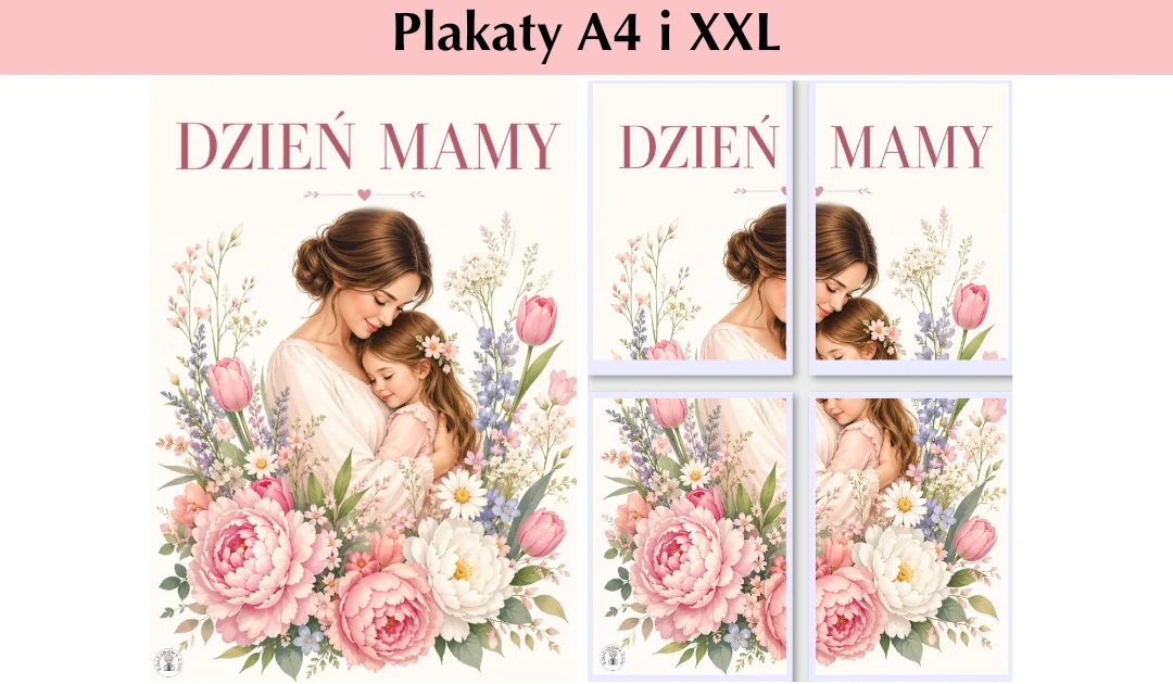 Plakat kwiatowy, delikatny i premium